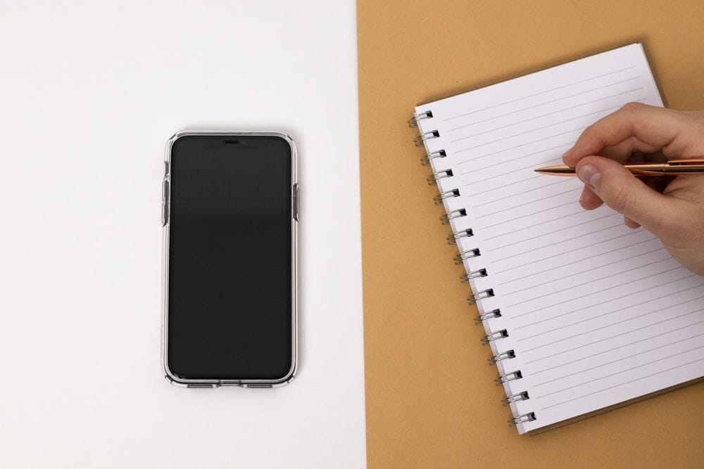 A notebook for planning the next step